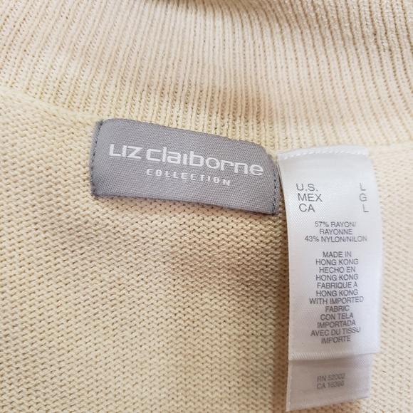 Liz Claiborne Large Sweater top w/short sleeves - Picture 10 of 12